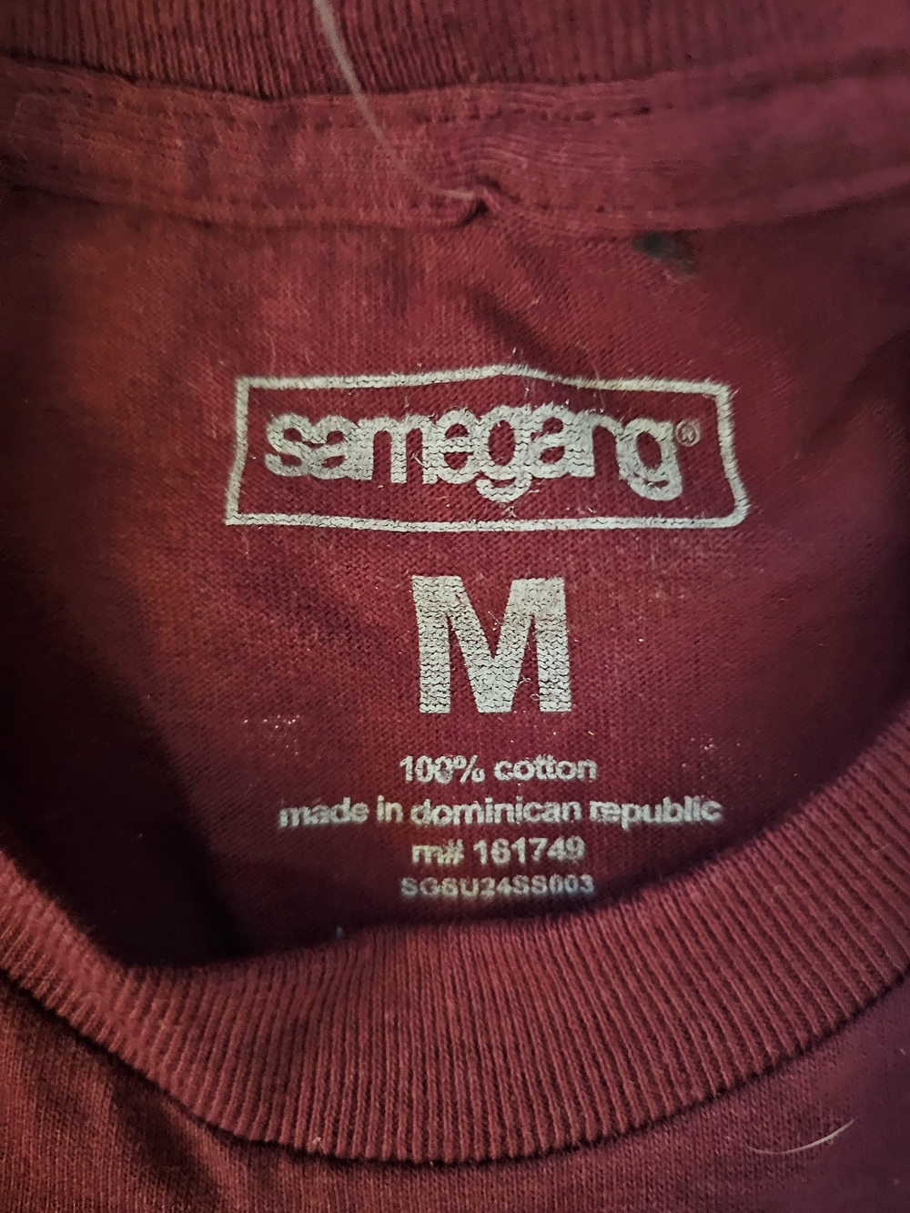Players 01 Club Short Sleeve Tee - Maroon - Picture 4 of 5